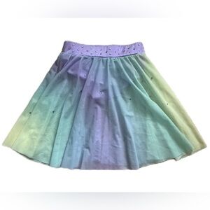 Weissman Girls Violet True Colors Skirt with Rhinestones. Size SC.